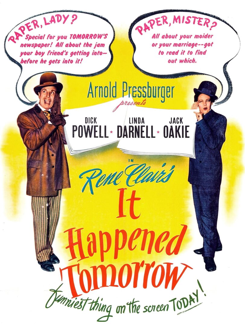 دانلود فیلم It Happened Tomorrow 1944 بدون سانسور با پخش آنلاین