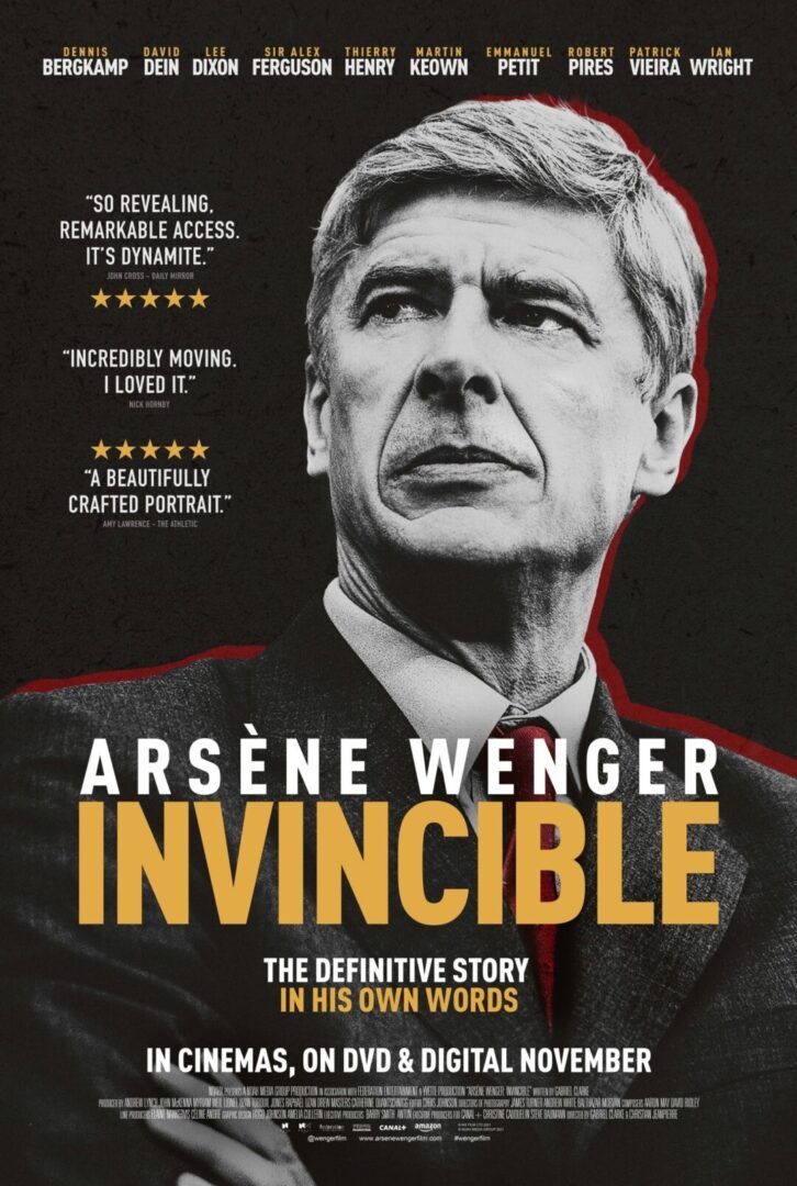 دانلود فیلم Arsène Wenger: Invincible 2021 بدون سانسور با پخش آنلاین