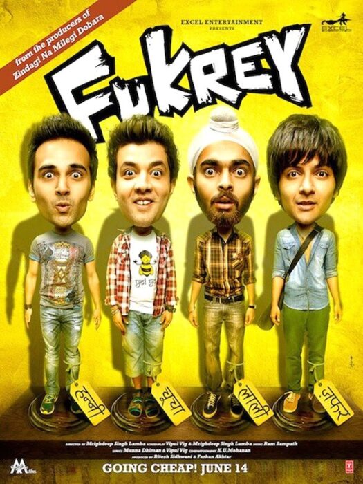 دانلود فیلم Fukrey 2013 بدون سانسور با پخش آنلاین